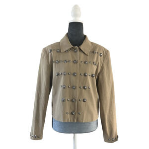 Vintage Scully Jacket Womens Festival Rodeo Cowgirl Western Concho Buttons M